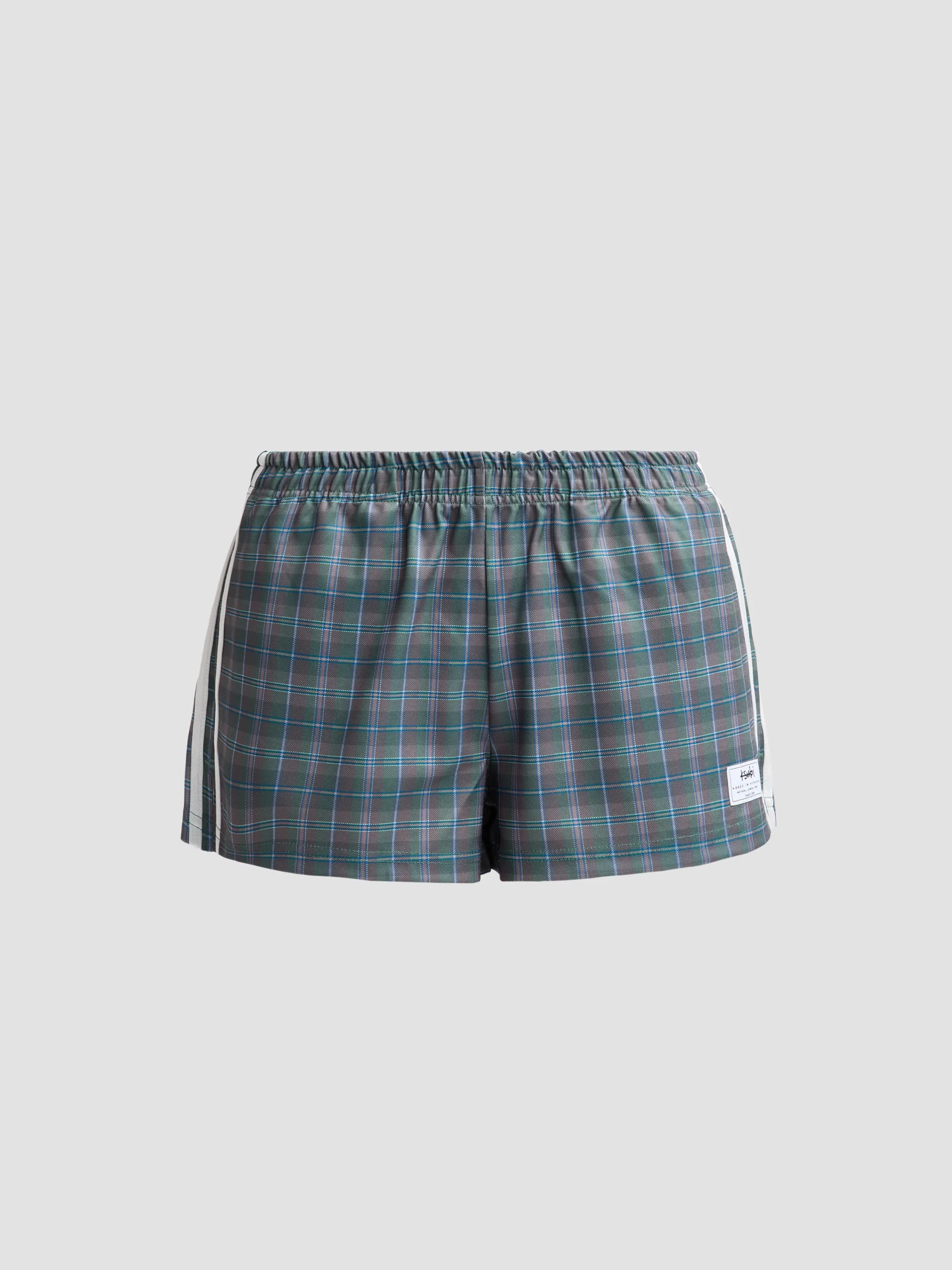 Women's Derby Hunter Plaid Shorts - Green - 1