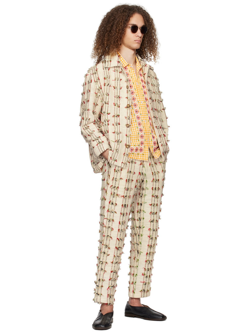HARAGO Yellow Chicken Scratch Shirt outlook
