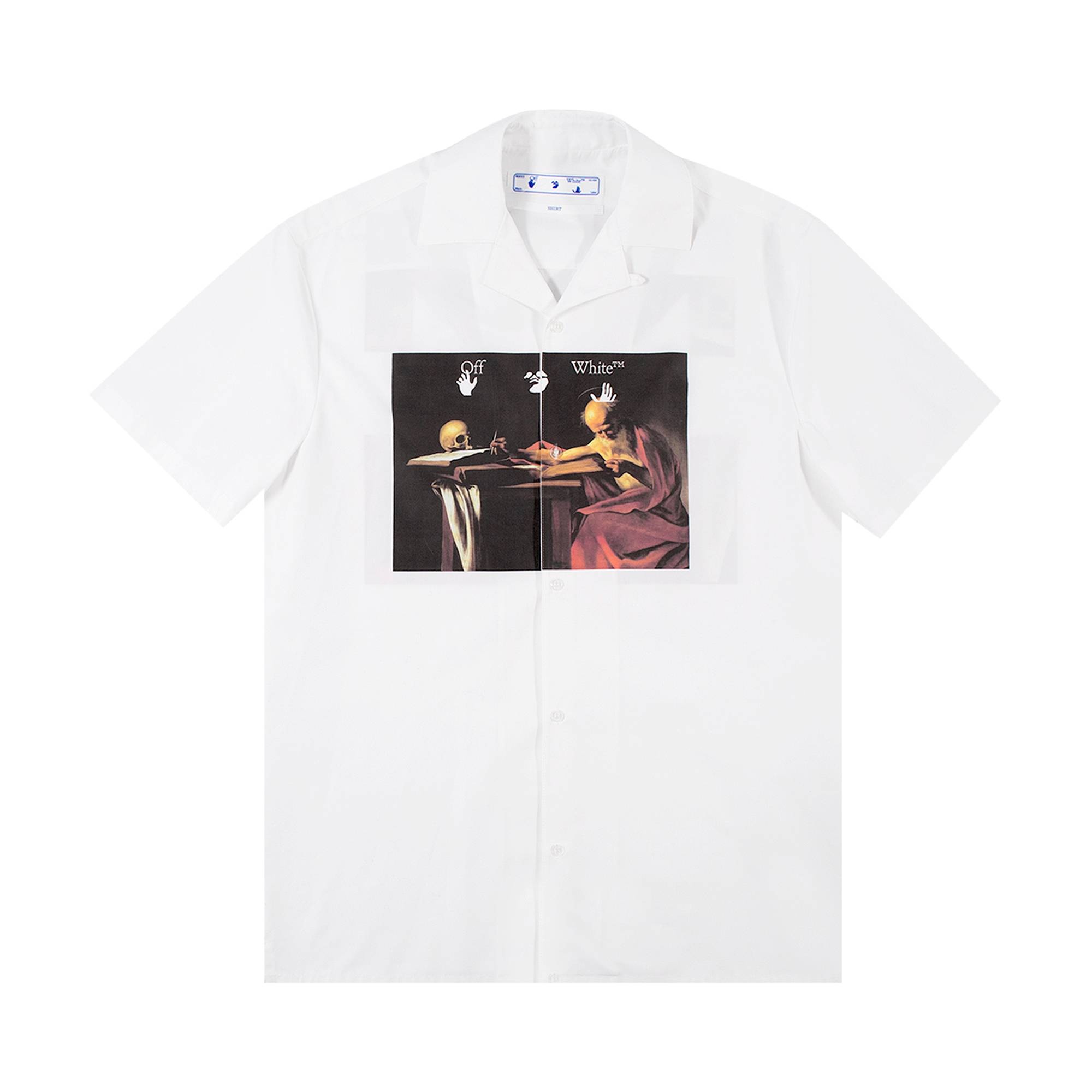 Off-White Caravaggio Bowling Shirt 'White/Red' - 1