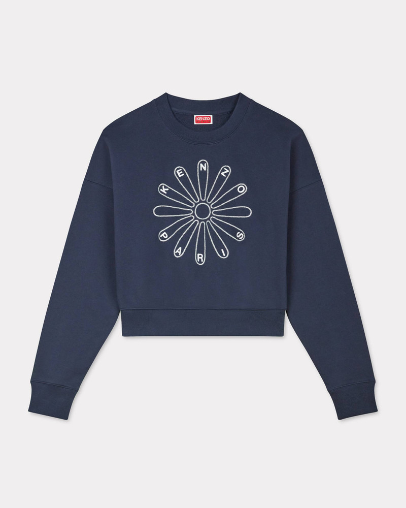 'KENZO Marguerite' cropped embroidered sweatshirt - 1