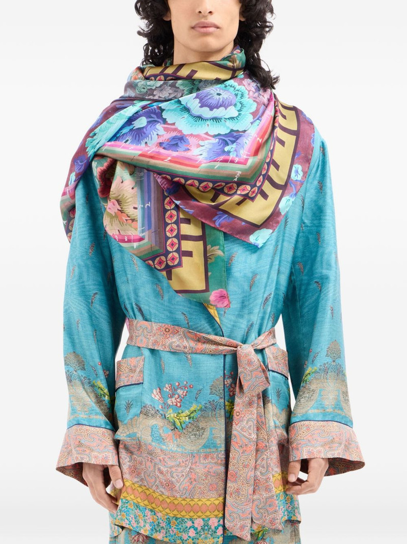 floral-print scarf 3