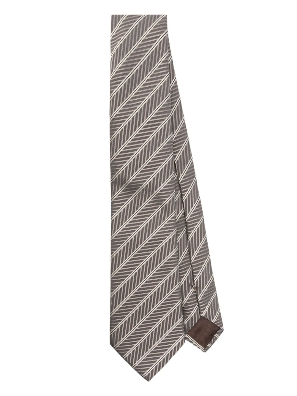 patterned-jacquard tie - 1