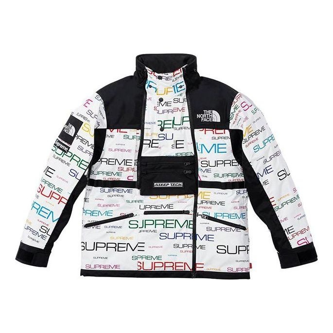 Supreme x The North Face Steep Tech Apogee Jacket 'White Black' SUP-FW21-261 - 3