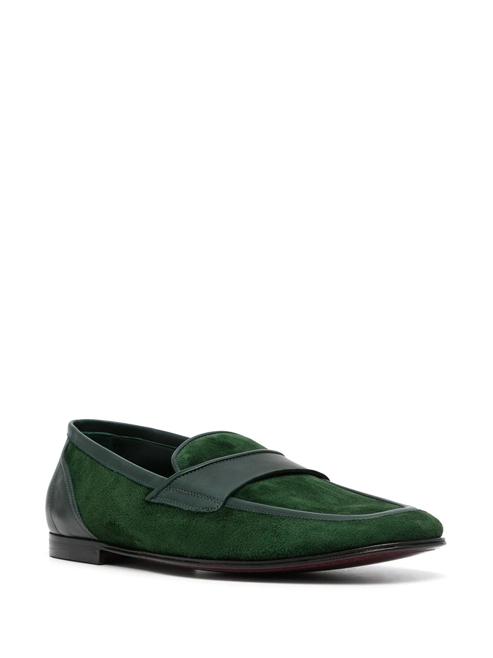 slip-on leather loafers - 2