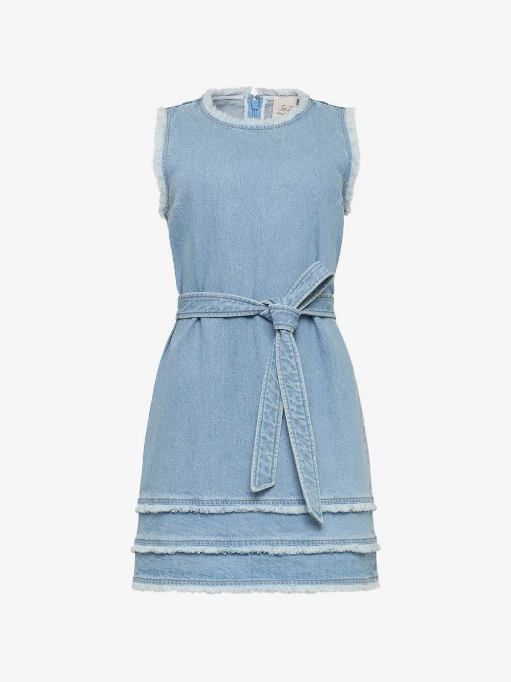 Mindie frayed-trim dress - 1