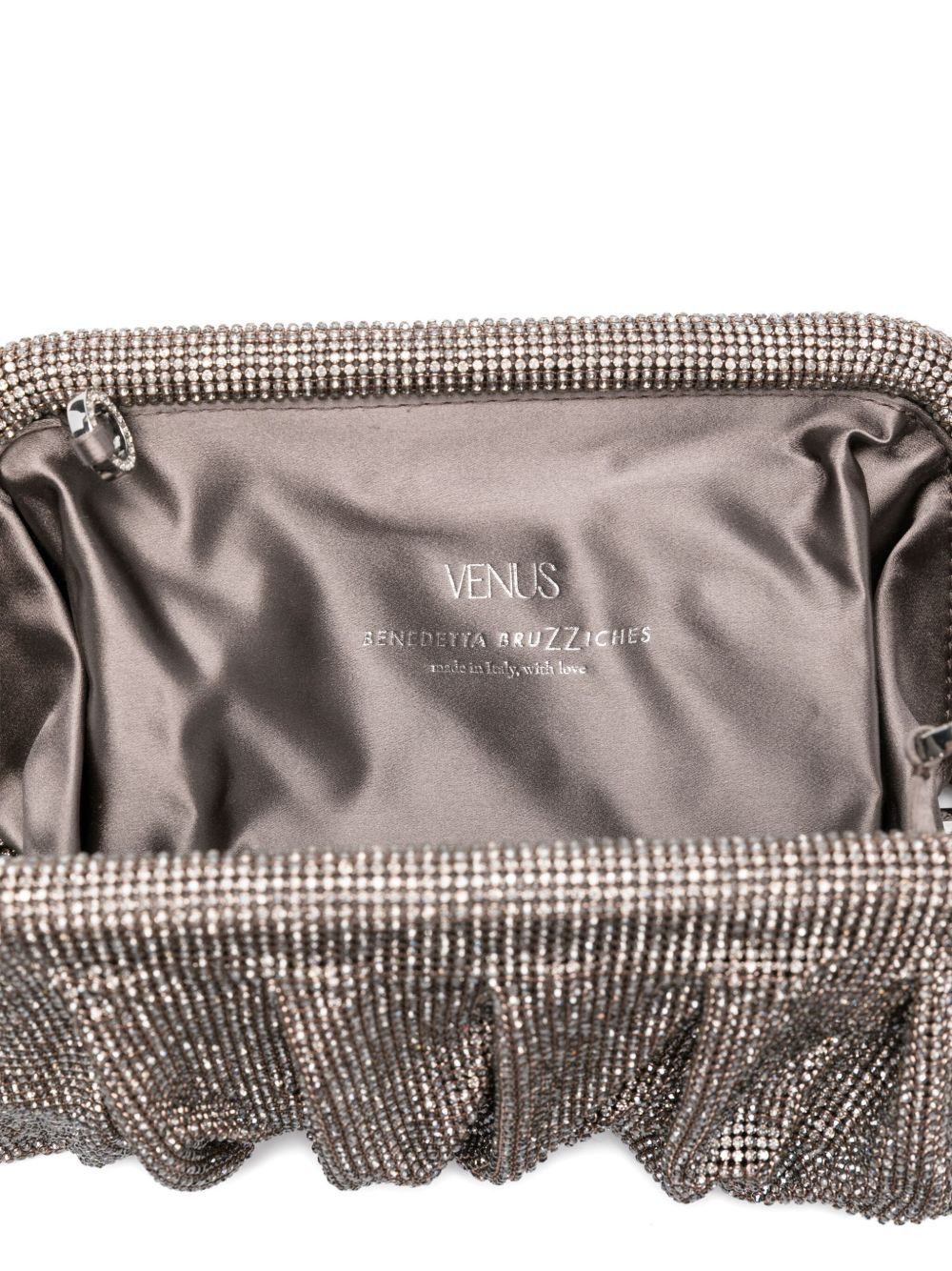 beaded pleated clutch bag - 4