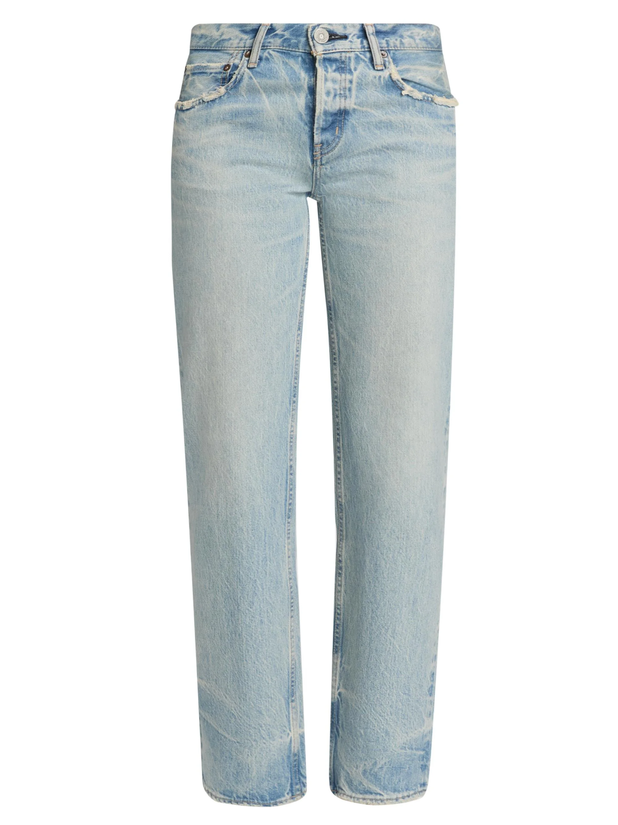 Women's Wildwood Low-Rise Straight-Leg Jeans - Light Blue - 1
