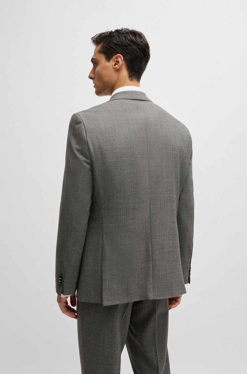 BOSS REGULAR-FIT SUIT IN MICRO-PATTERNED STRETCH FABRIC outlook