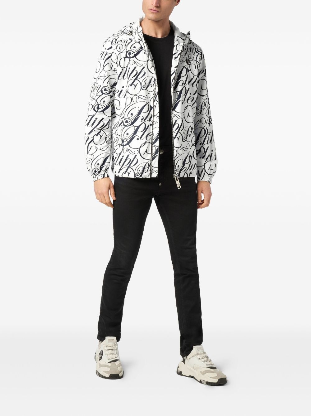 logo-print jacket - 2