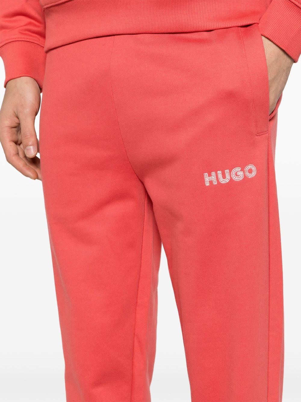 logo-embroidered track pants - 5