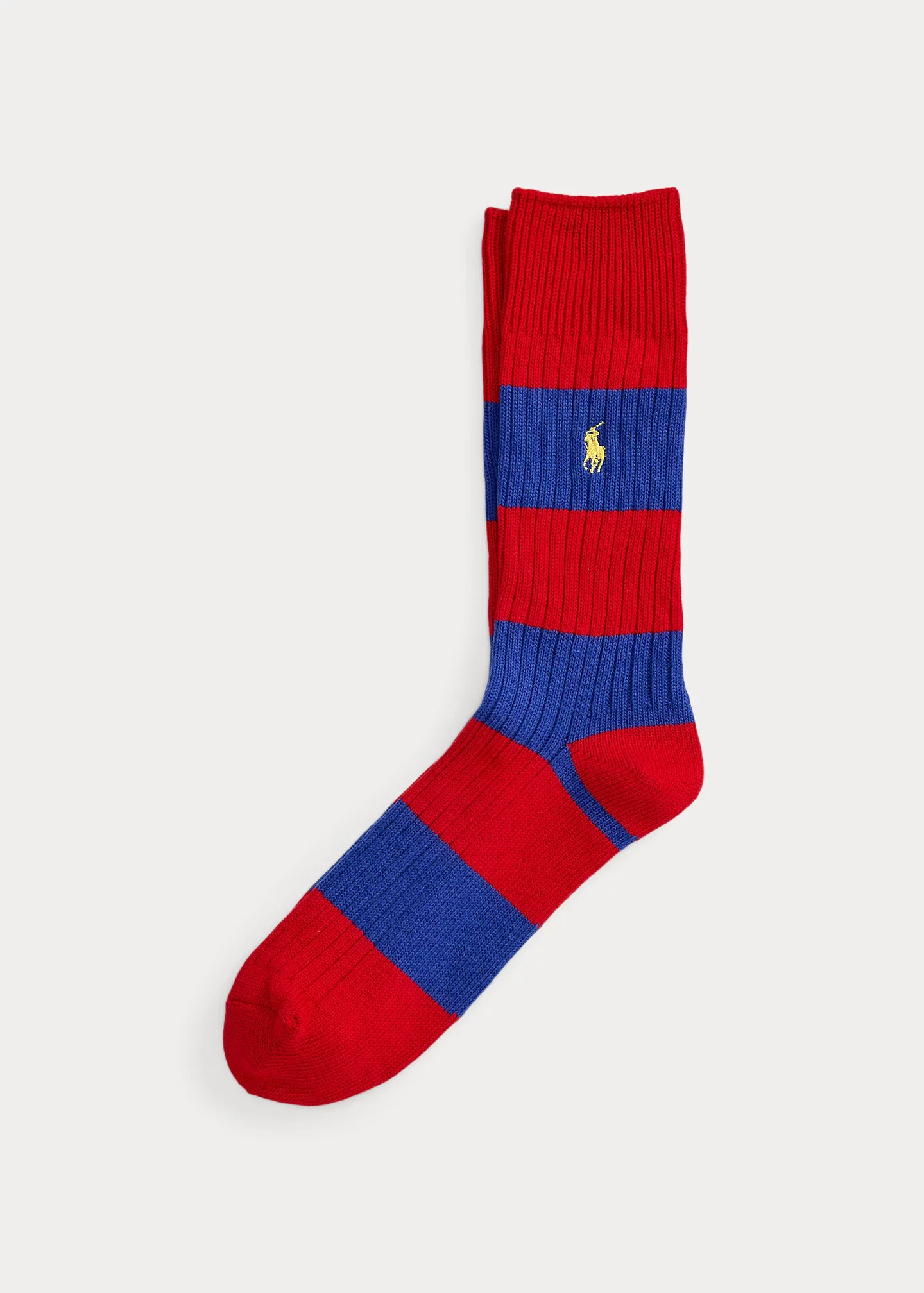 Rugby-Stripe Cotton-Blend Crew Socks - 1