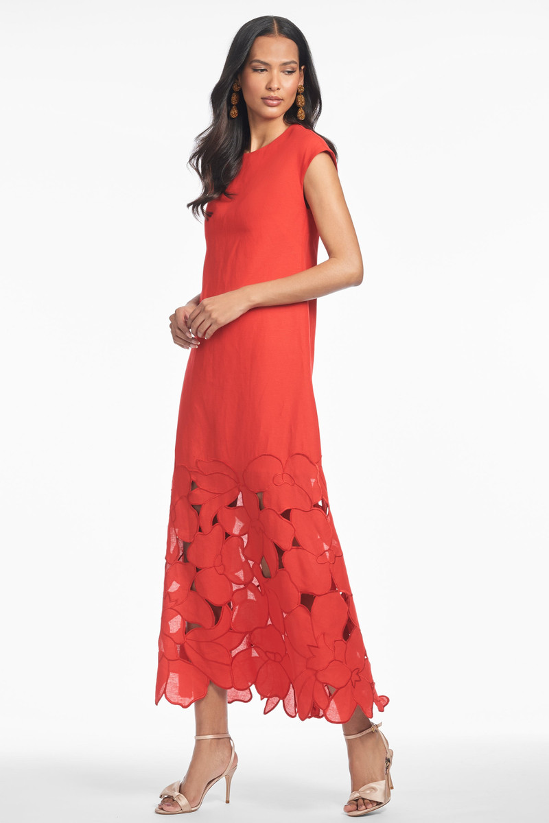 SACHIN & BABI SABETTE DRESS - CHERRY outlook