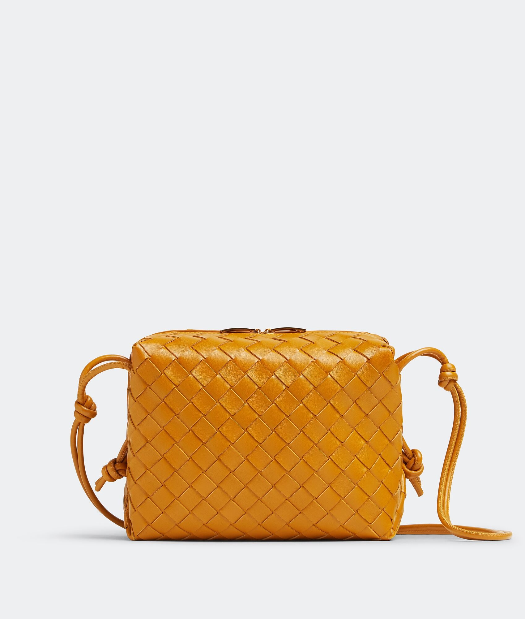 Bottega Veneta Loop Intrecciato Camera Bag Small Cob in Lambskin