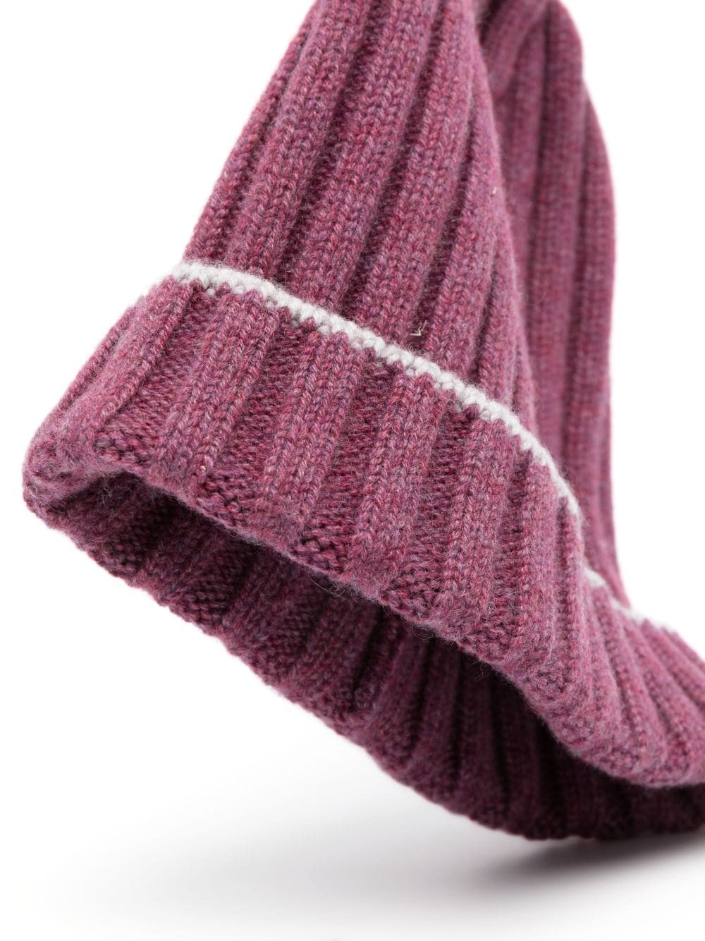 ribbed cashmere beanie - 2