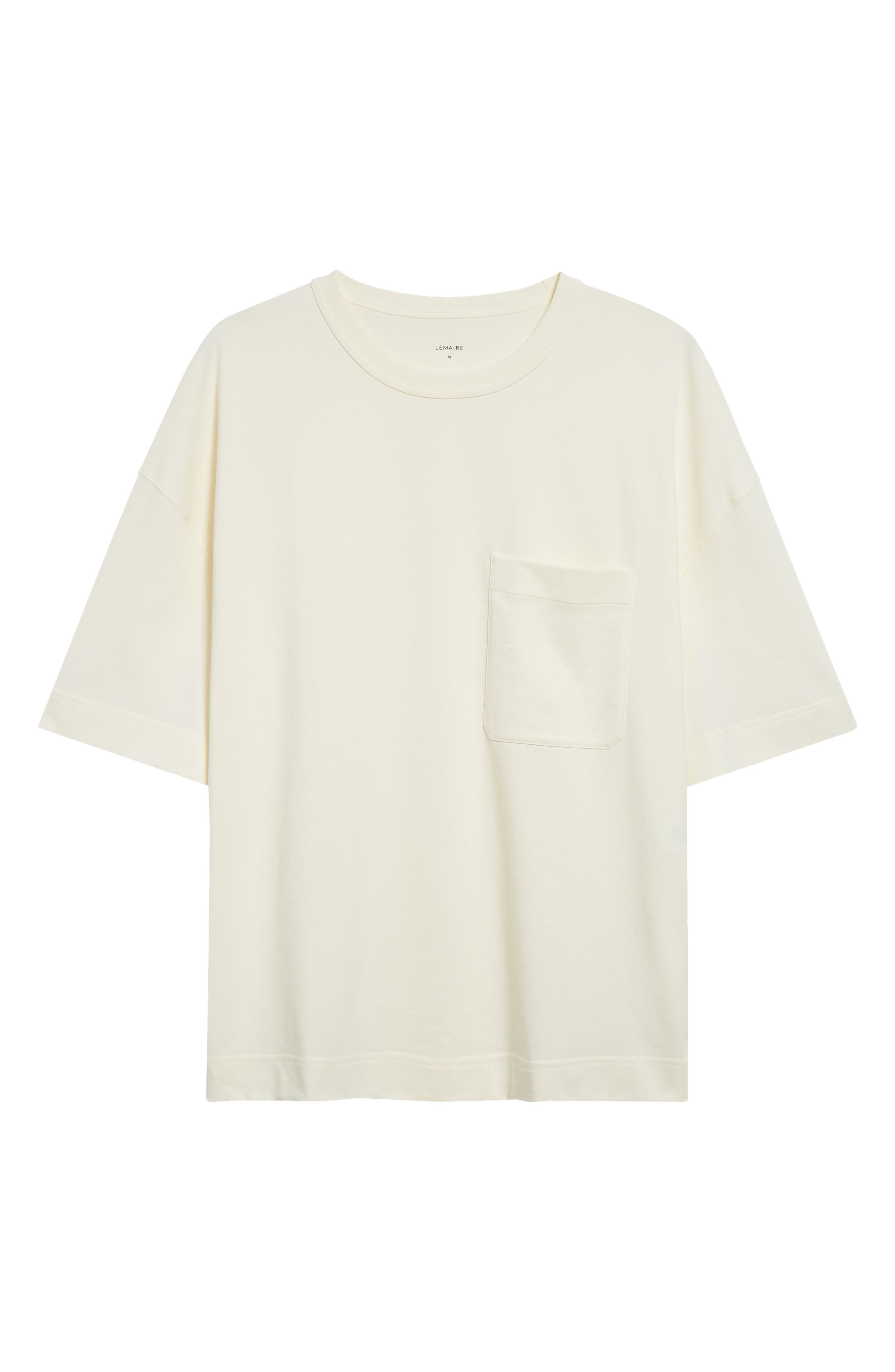 Lemaire Boxy Cotton Pocket T-Shirt in White Meringa Wh022 at Nordstrom - 6
