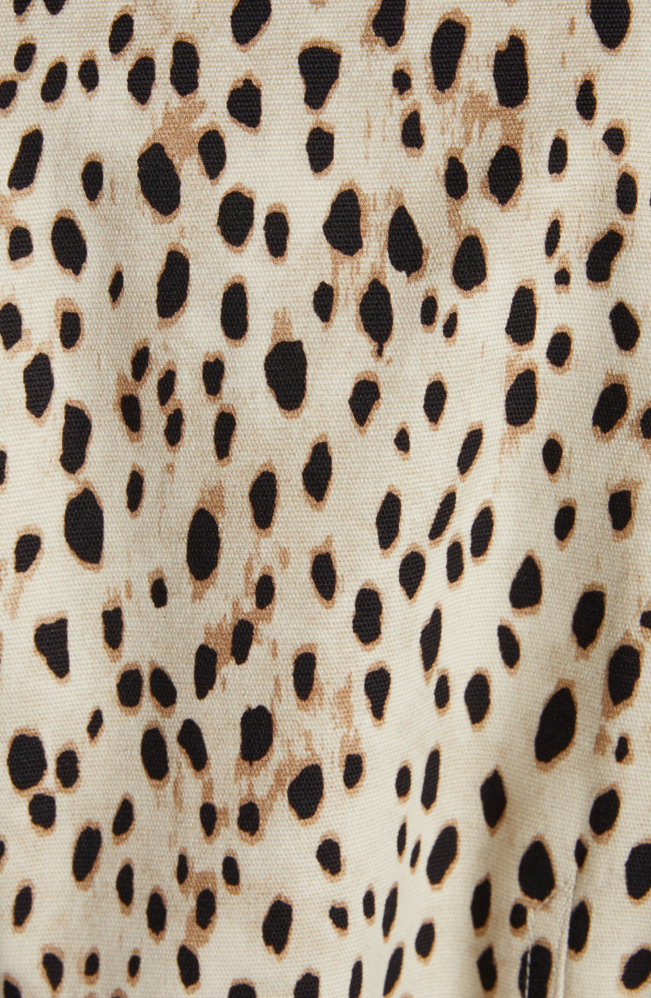 Moncler Saulon Animal Print Jacket in Light Beige Print at Nordstrom - 6