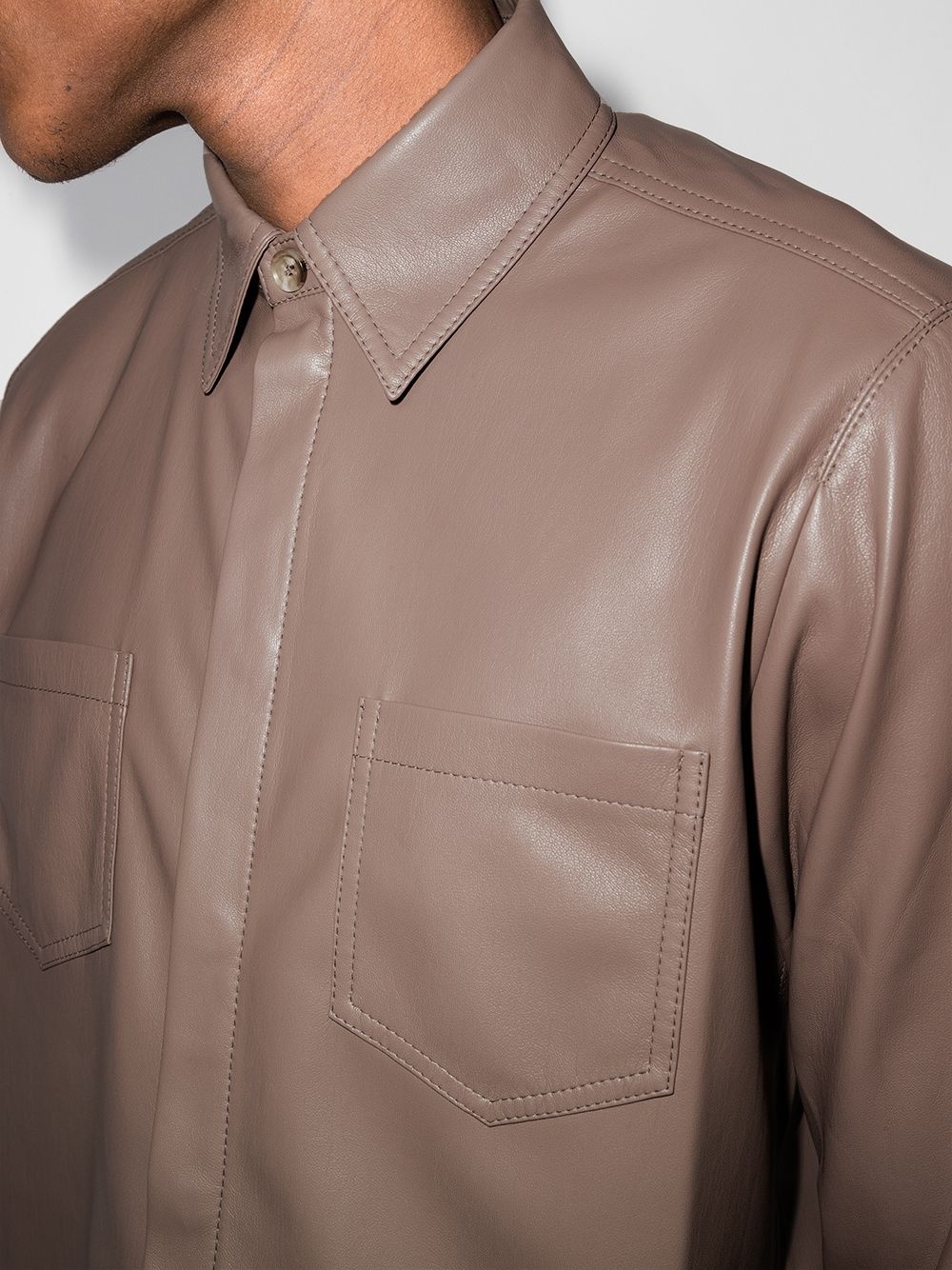 Declan vegan leather shirt - 4