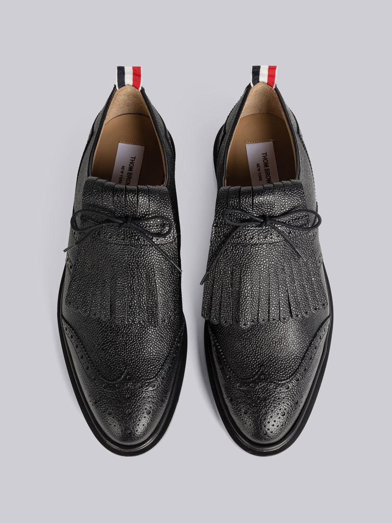 PEBBLE GRAIN LEATHER KILT WINGTIP BROGUE 4