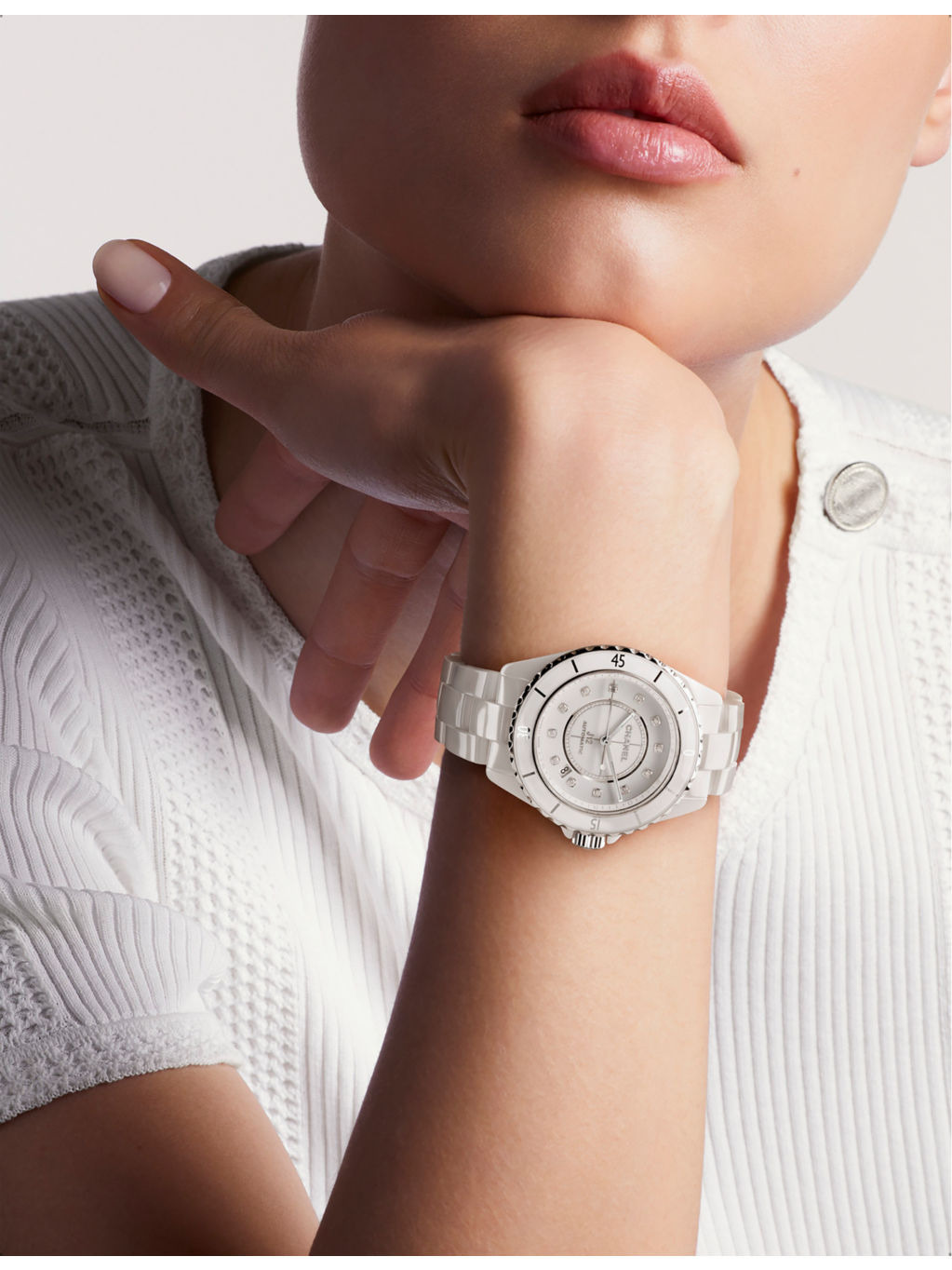 H5705 J12 steel, ceramic and 0.09ct diamond automatic watch - 4