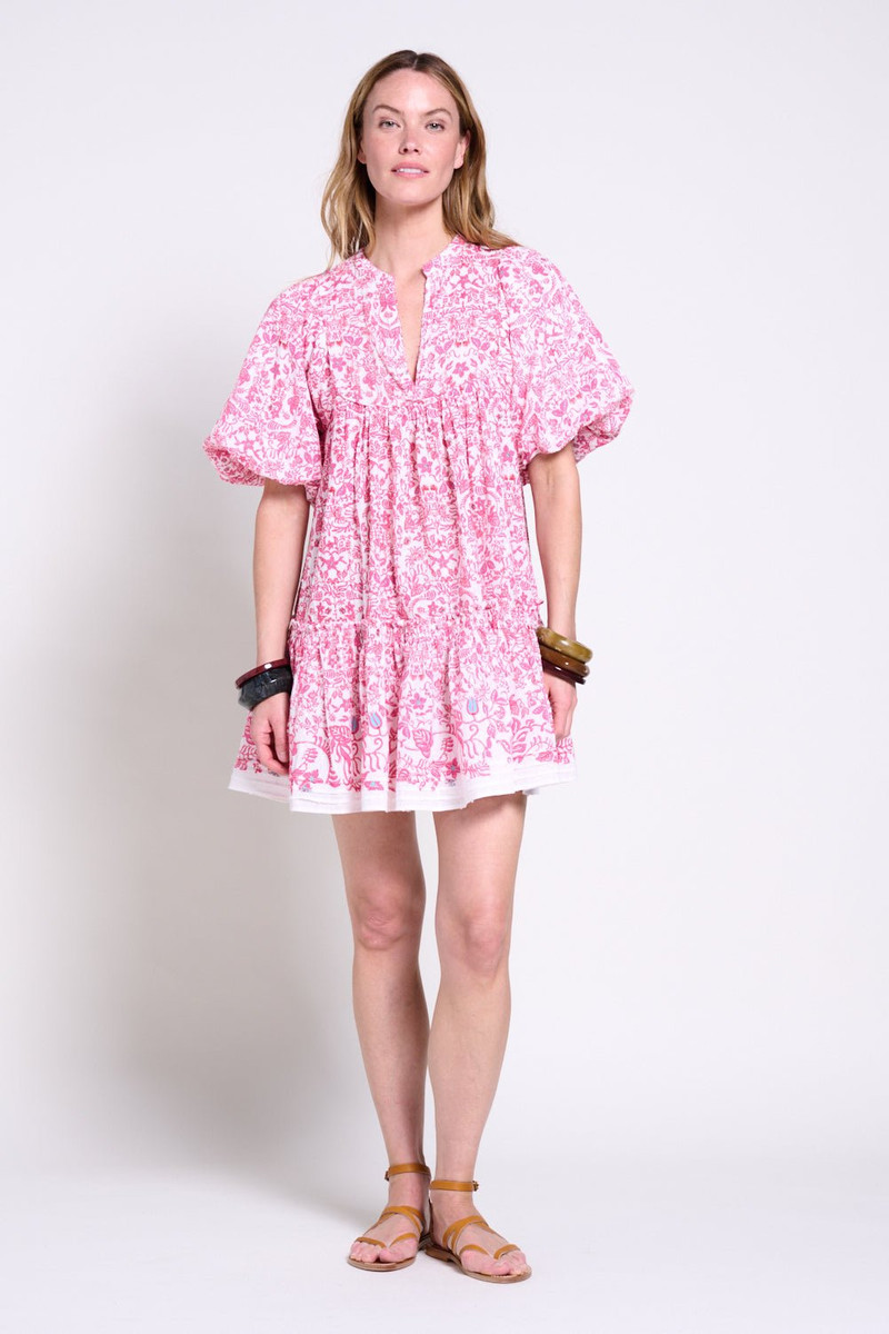 Poupette St Barth Mini Dress Cruz - Pink Tiare outlook