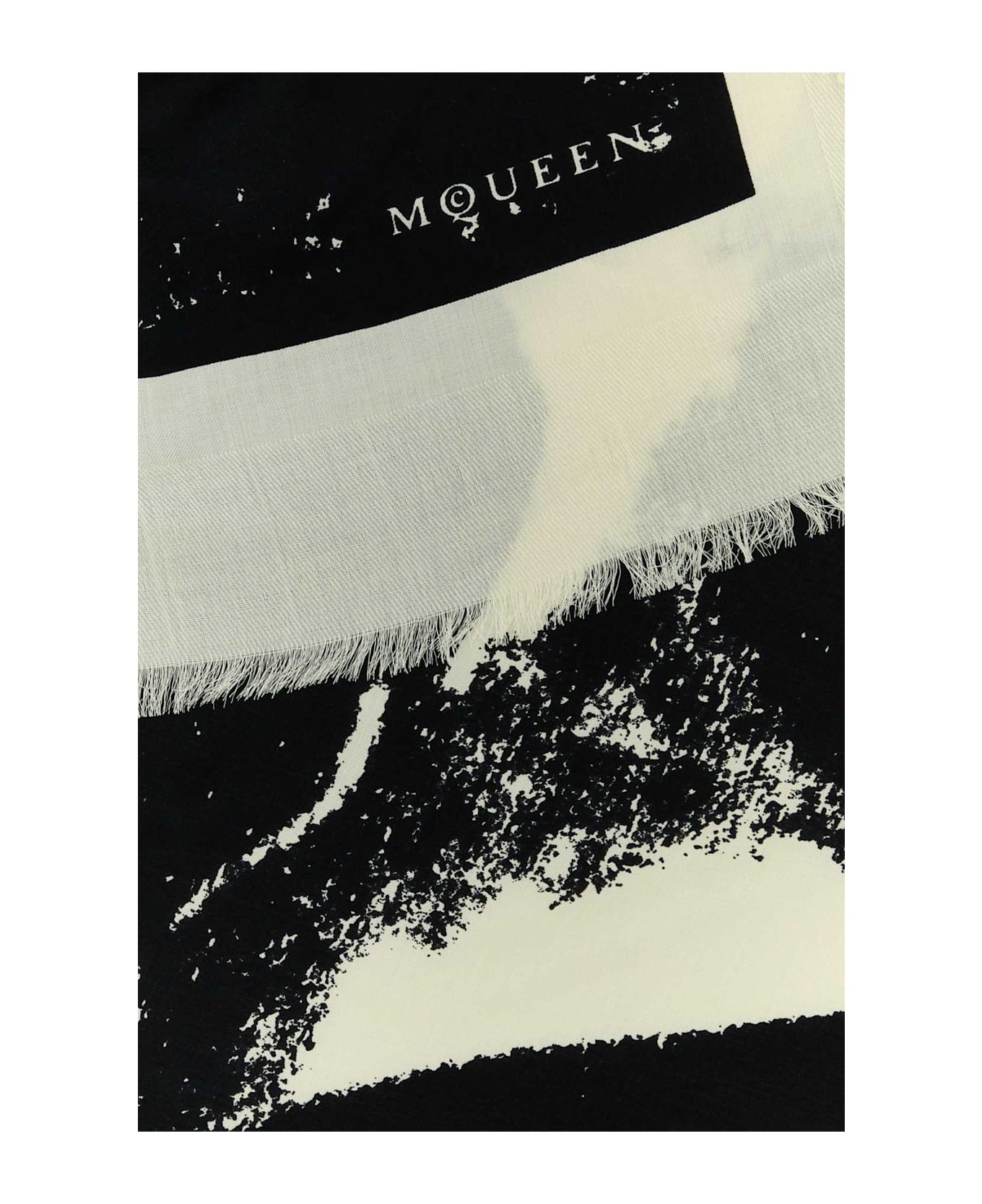 Ivory Silk Blend Scarf - 2