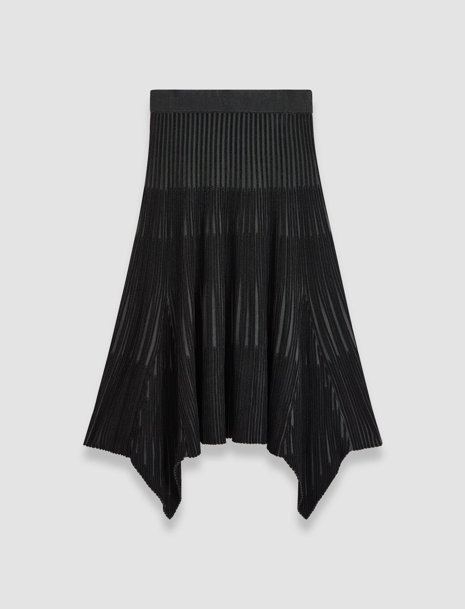 Bi-Colour Ribbed Skirt - 1