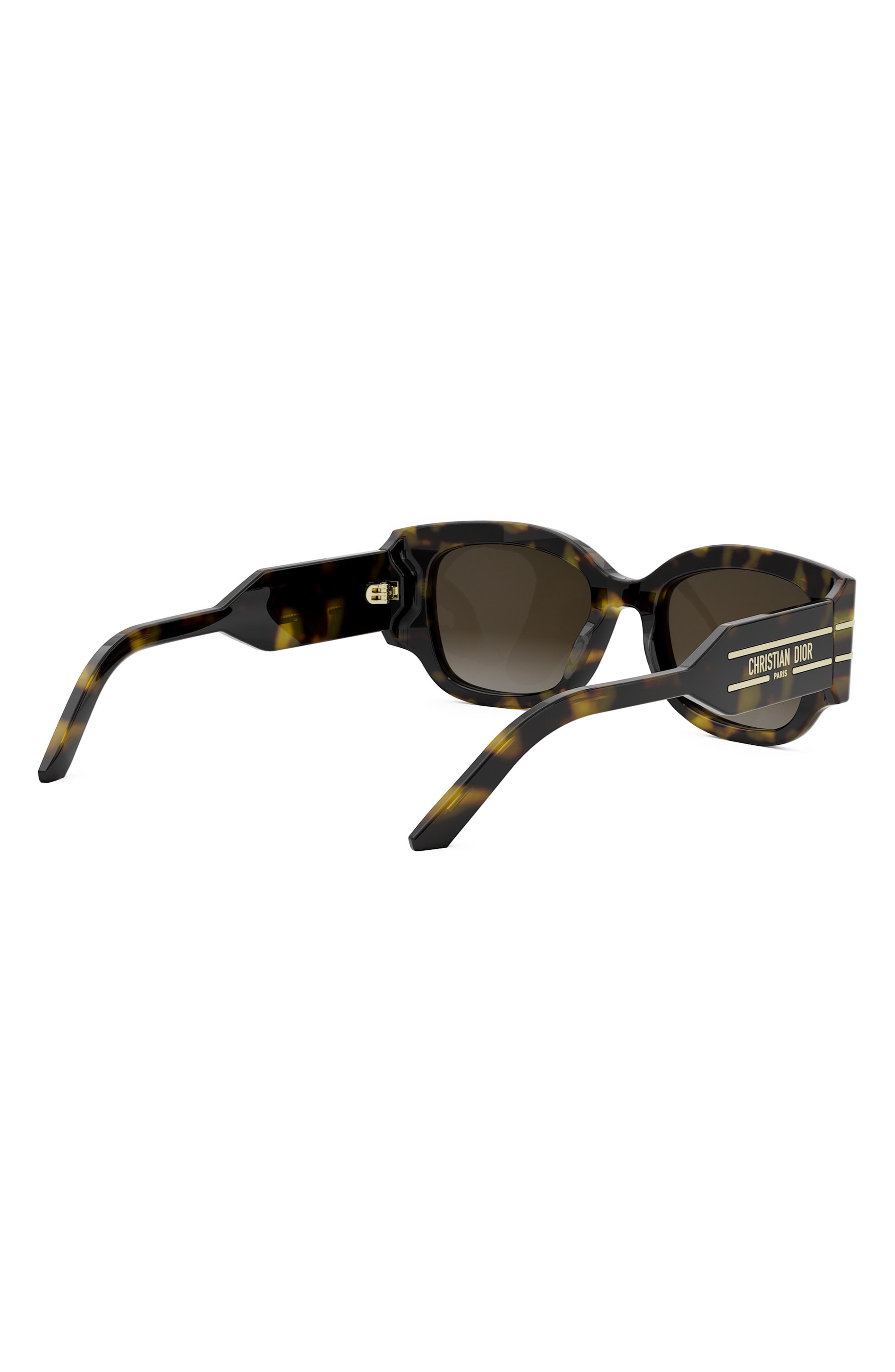 'DiorSignature S13I 52mm Rectangular Sunglasses in Dark Havana /Gradient Brown at Nordstrom - 6