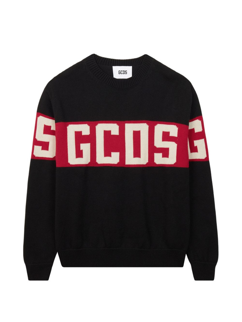 band logo wool sweater 1