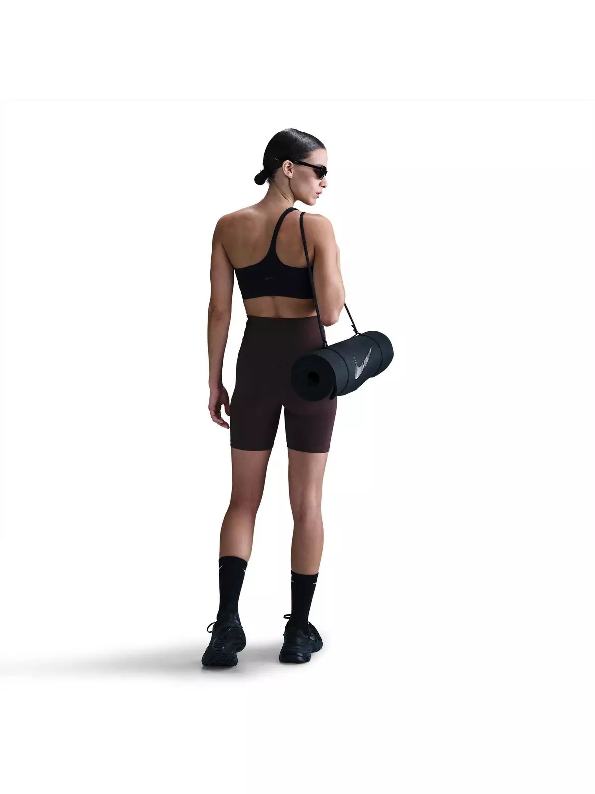 Women's Zenvy Asym Light-Support Padded Sports Bra -Black - 5
