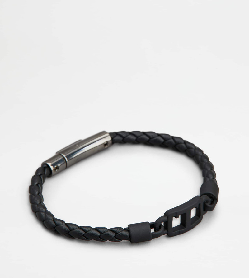 Tod's BRACELET IN LEATHER - BLACK outlook