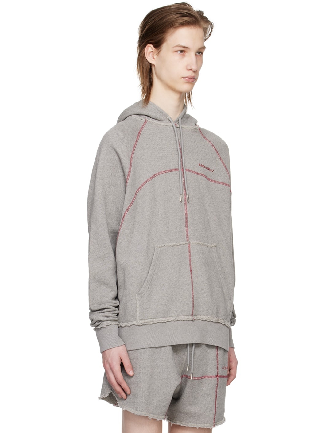 Gray Intersect Hoodie - 2