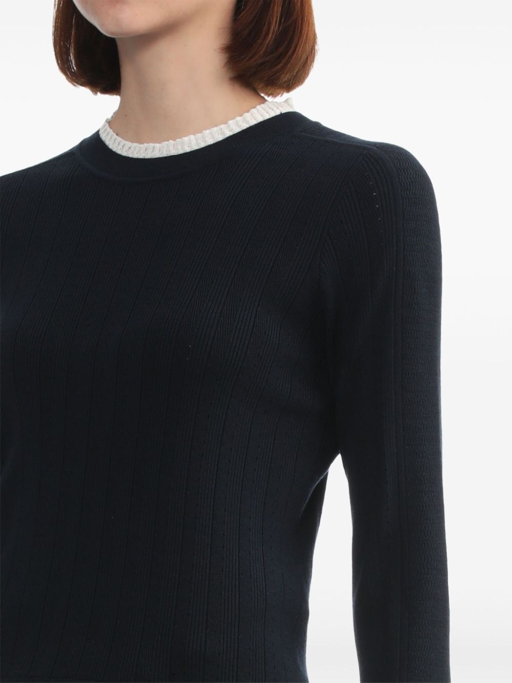 Fluid ribbed sweater - 5