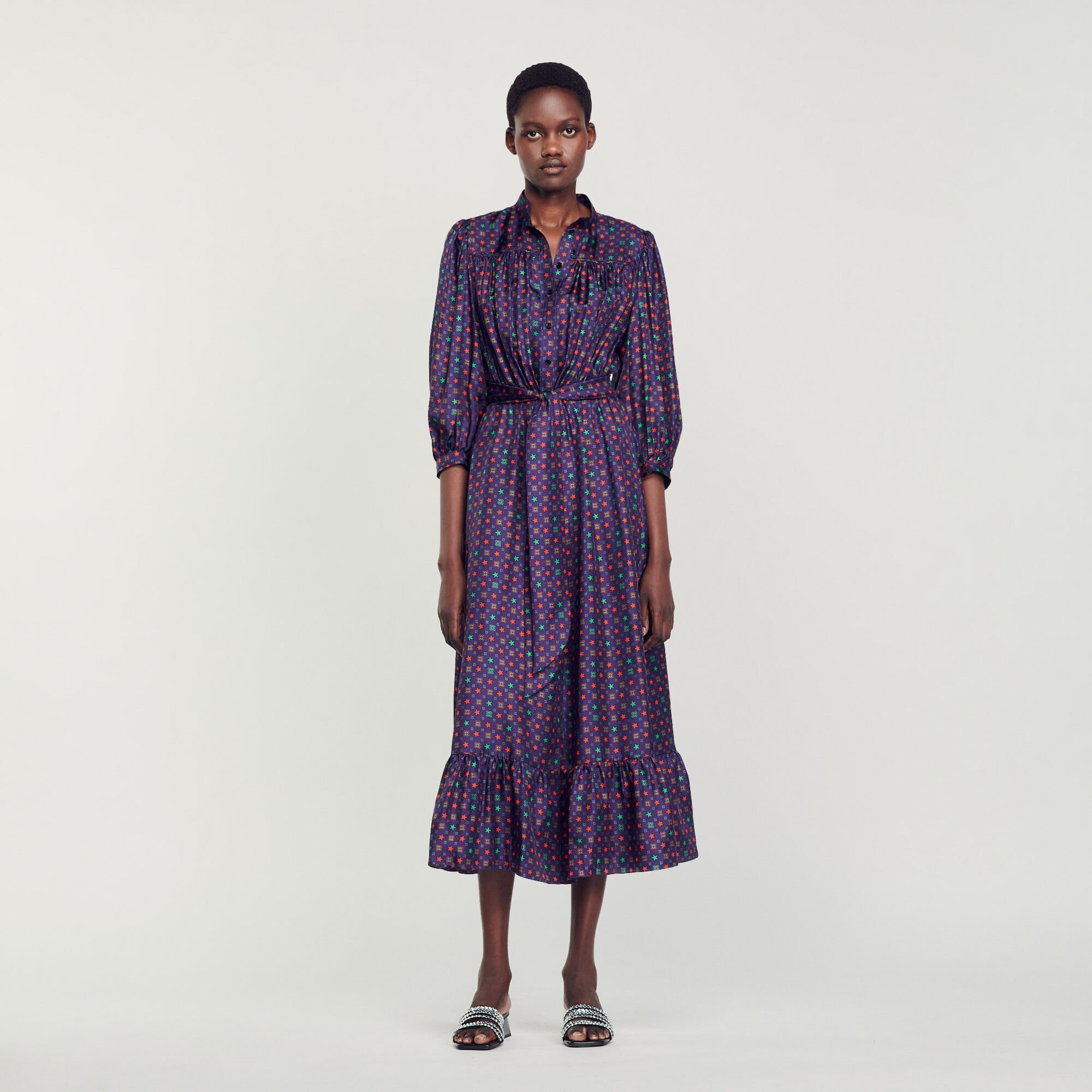 PRINTED MIDI DRESS - 2