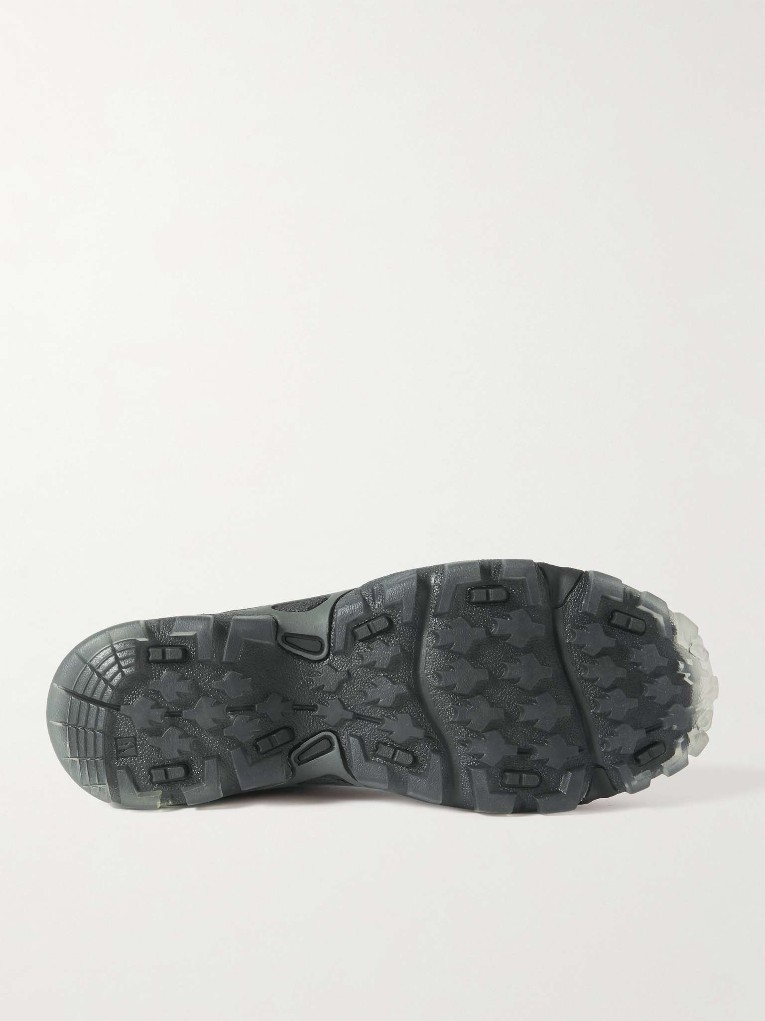 Neoprene-Trimmed Leather Slip-On Sneakers - 10