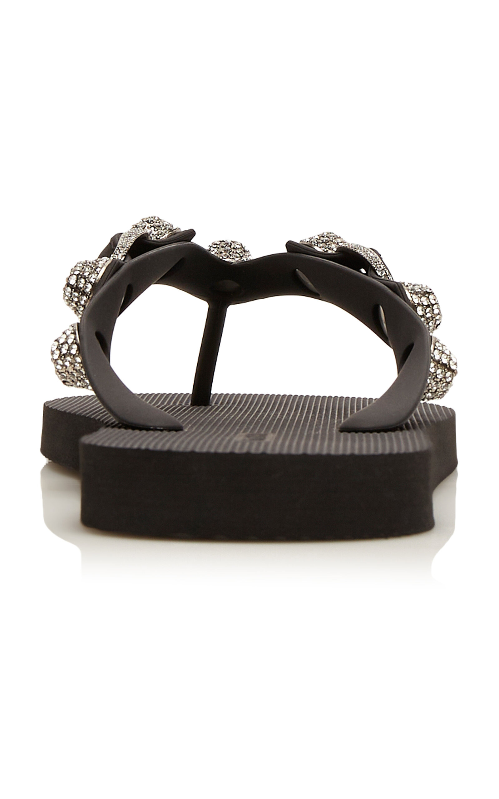 Cagole Rubber Thong Sandals black - 5