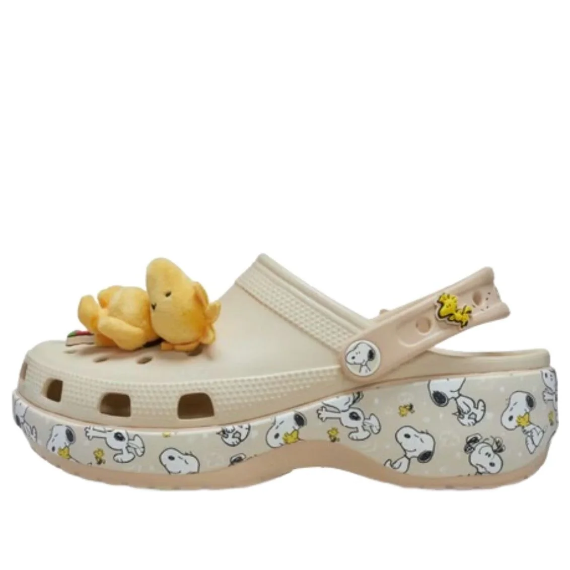 (WMNS) Crocs x Peanuts Classic Platform Clog 'Snoopy Cloud' 212118-90H - 1