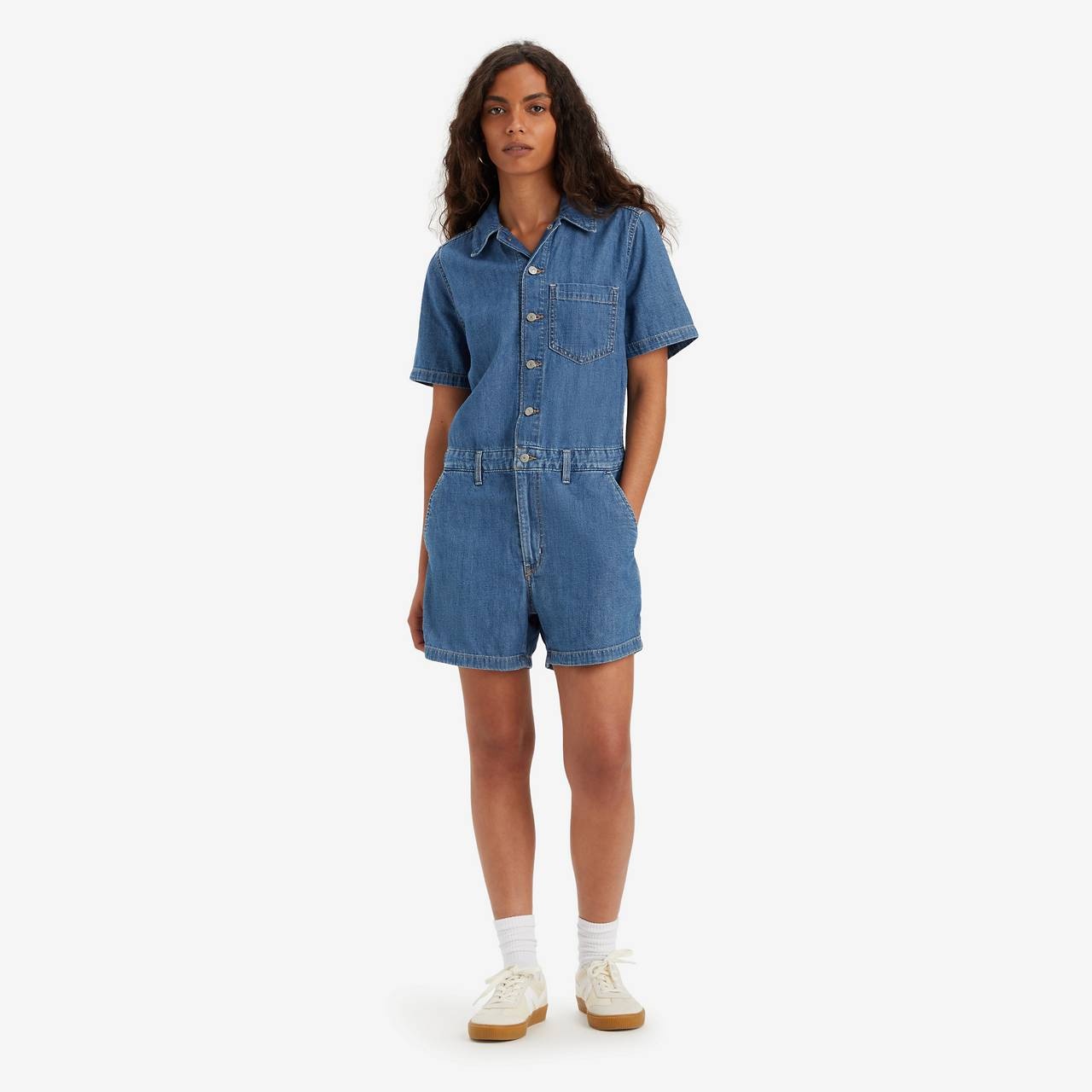 HERITAGE SHORT SLEEVE ROMPER - 2