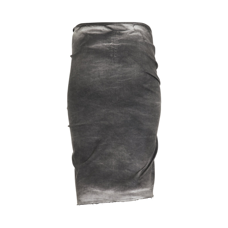 Rick Owens DRKSHDW EDFU Knee Skirt in Dark Dust outlook