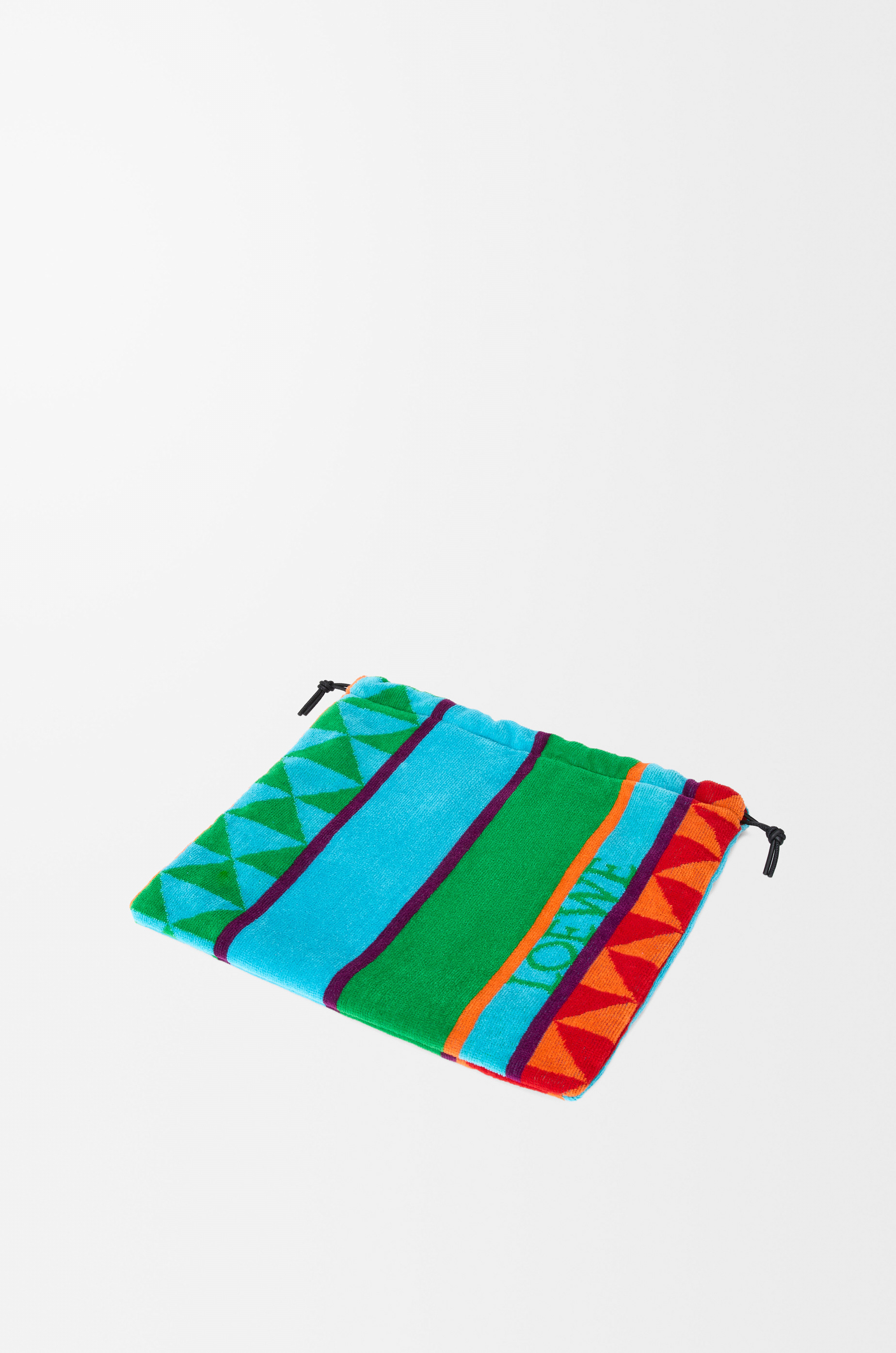 Small drawstring pouch in terrycloth - 3