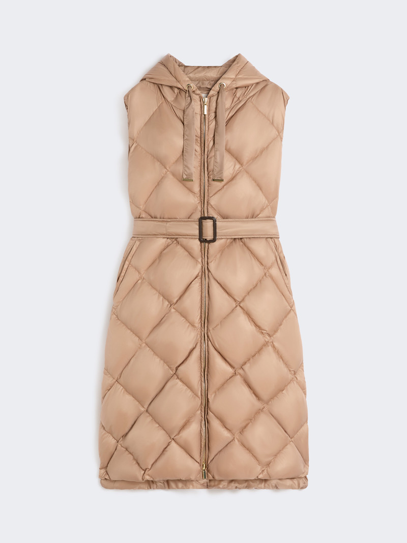 TREGIL Padded midi gilet in water-repellent fabric 1
