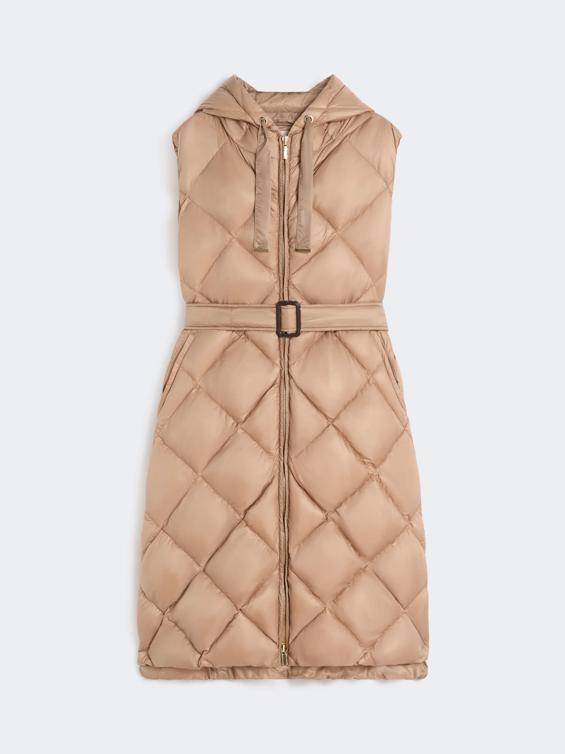TREGIL Padded midi gilet in water-repellent fabric - 1