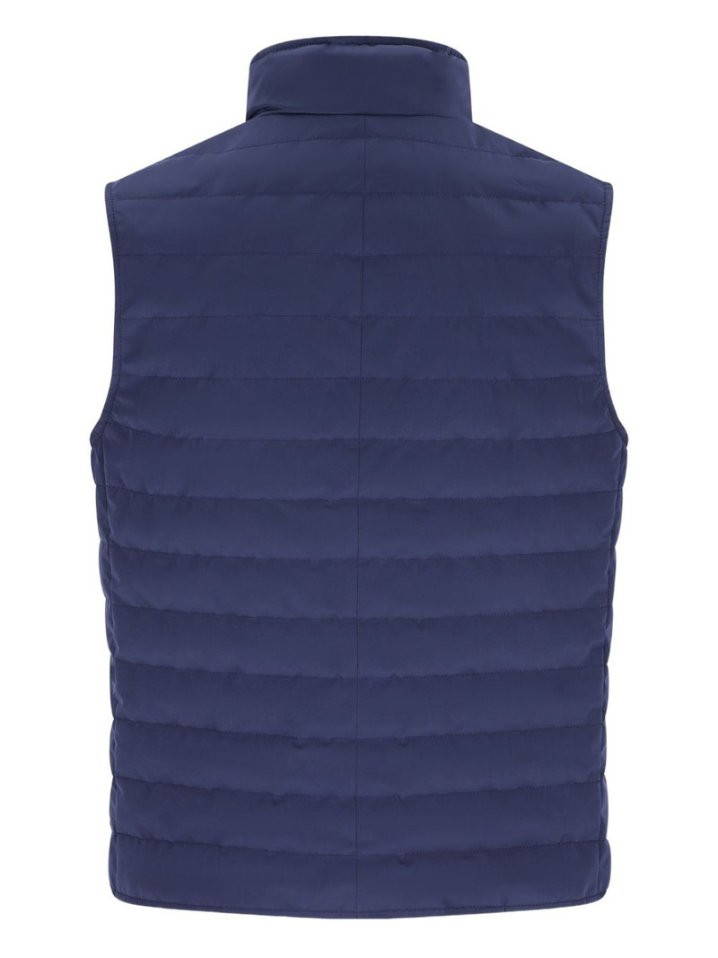 Brunello Cucinelli quilted high-collar gilet outlook