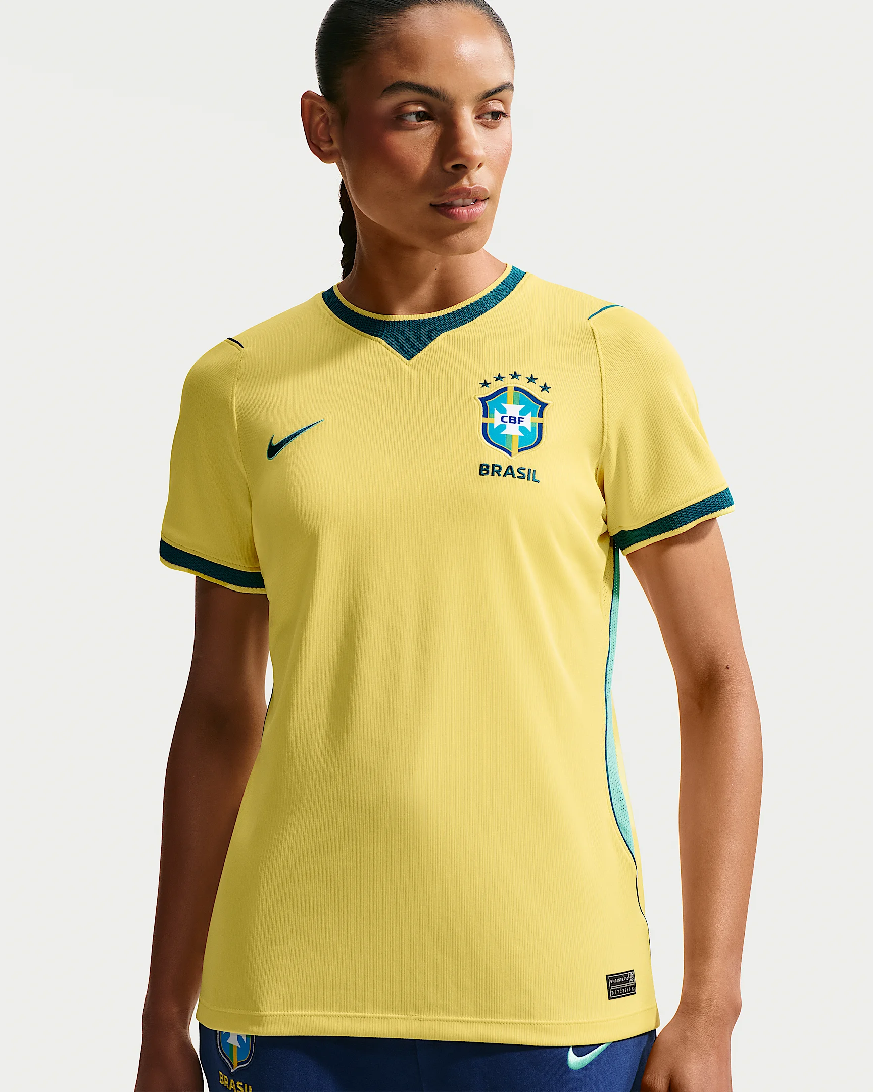 Brazil National Team 2026 Stadium Home Women's Nike Dri-FIT Soccer Jersey - 1