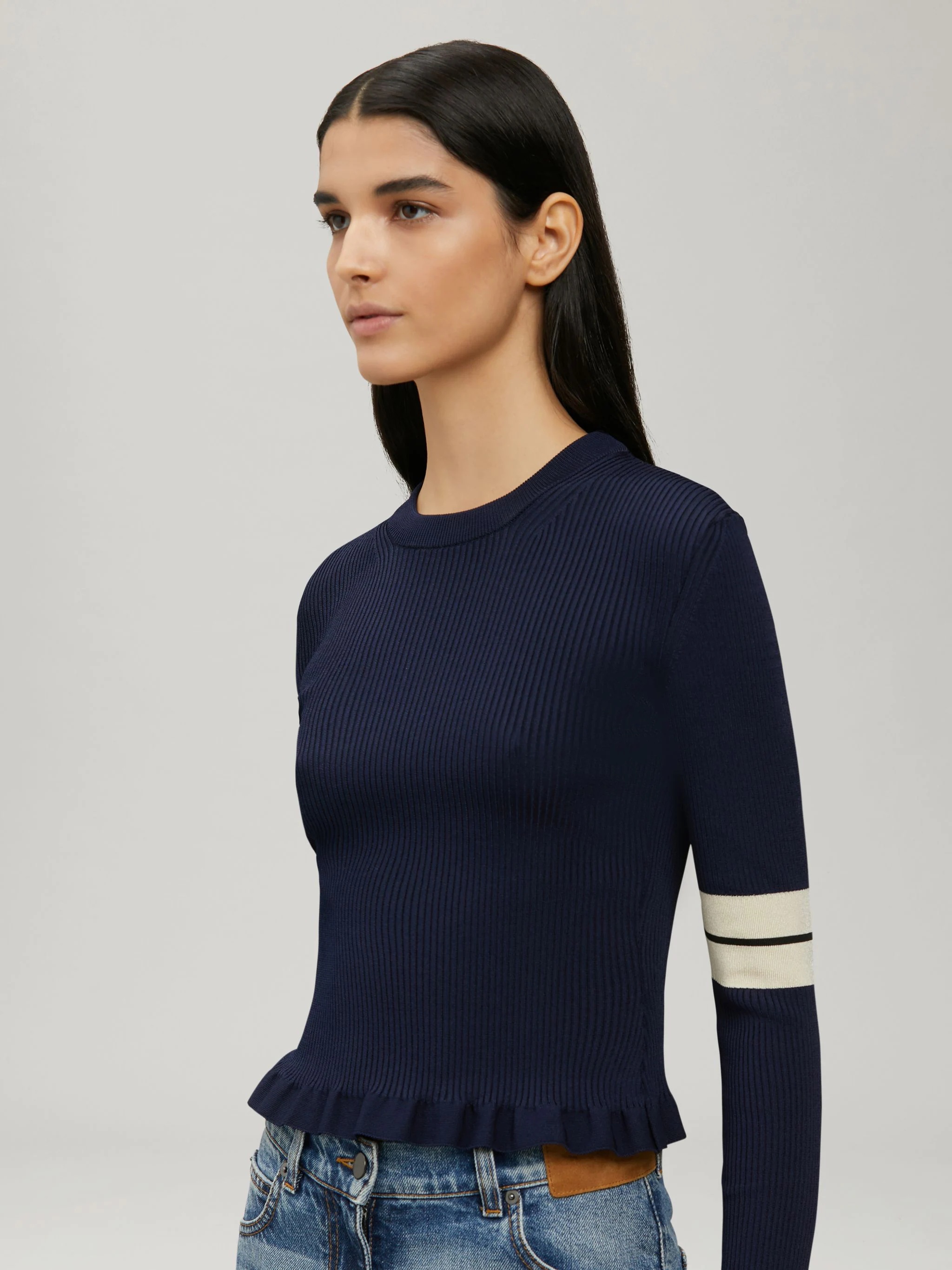 TRACK KNIT SWEATER - 6