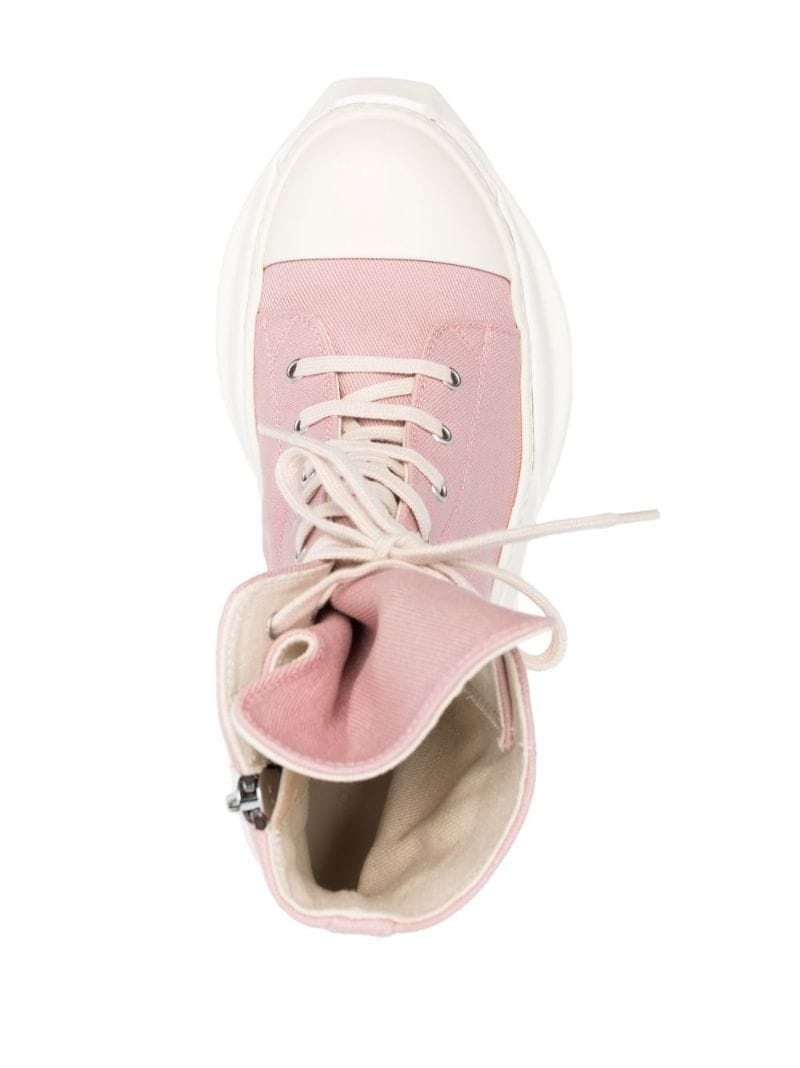 high-top lace-up sneakers - 4