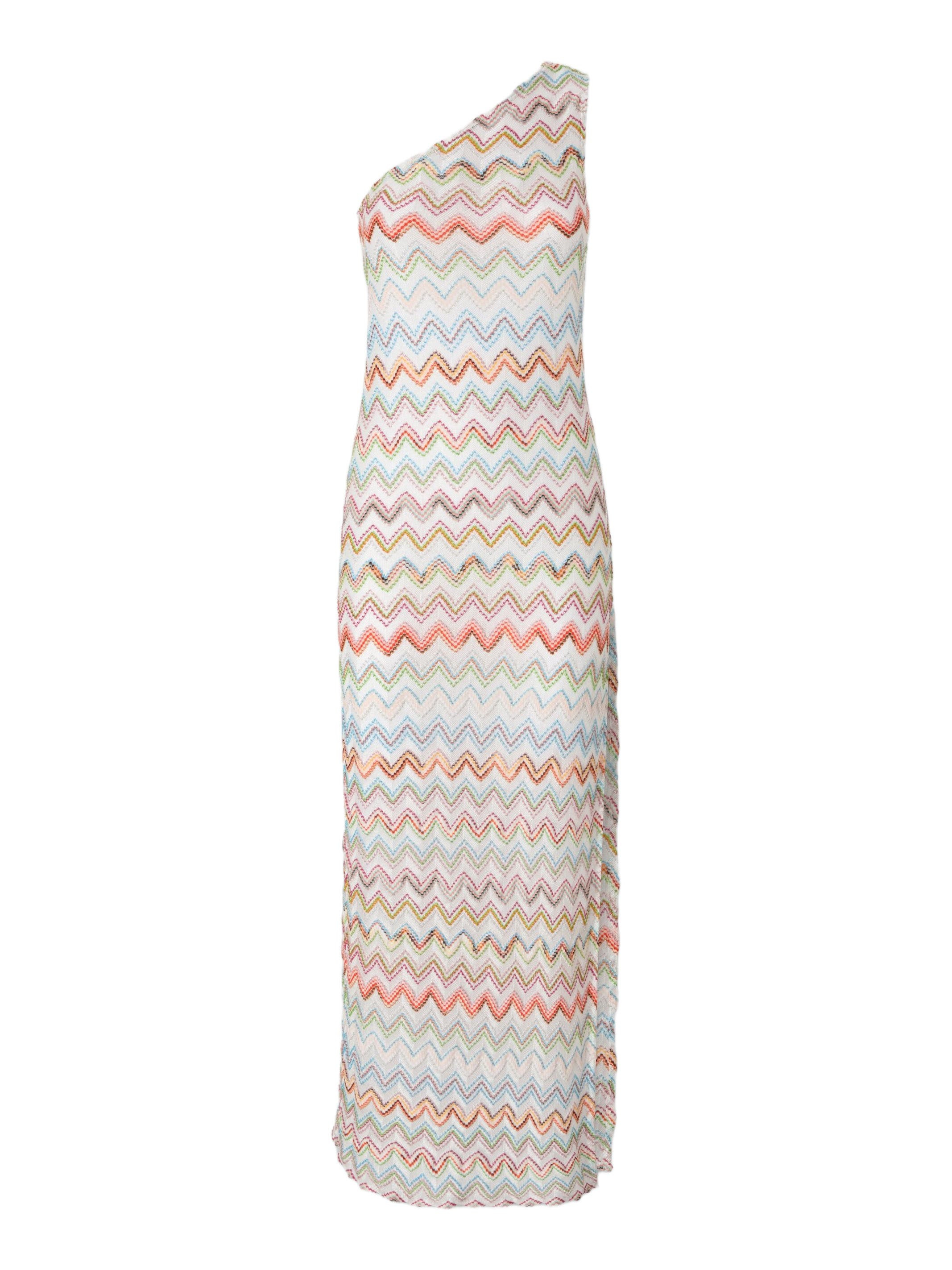 Missoni Long One-shoulder Dress With 3d Zig Zag Lamé in Multicoloured at Nordstrom - 2