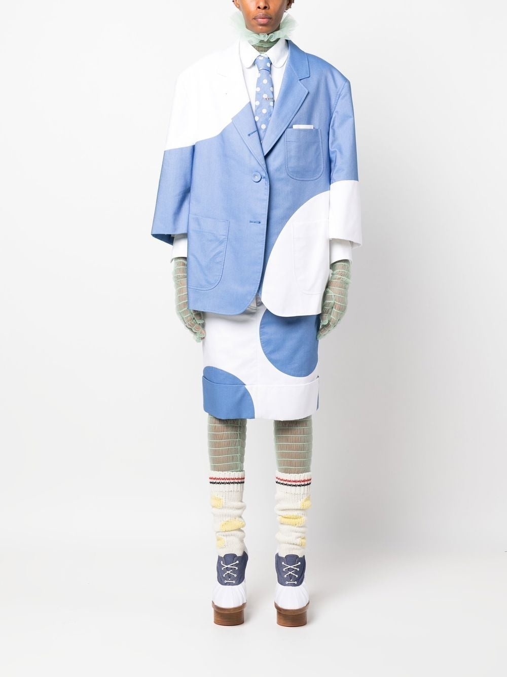 cropped cotton shirt - 2