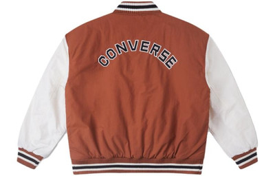 Converse Converse Padded Baseball Jacket 'White Brown' 10025261-A02 outlook