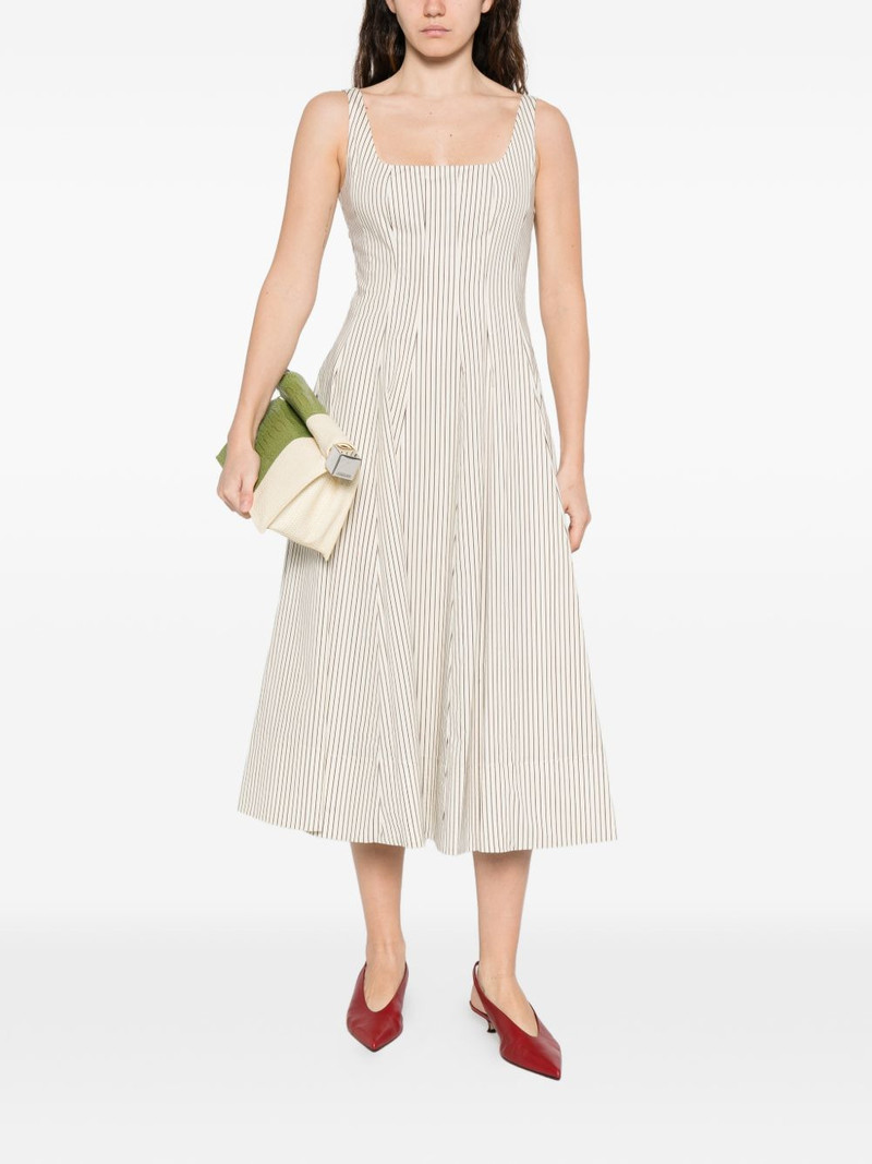 STAUD striped midi dress outlook