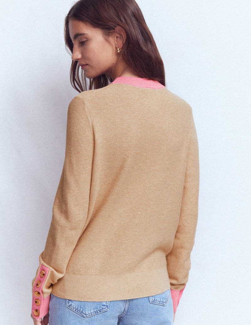 Grace Colour Block Sweater-Vellum 4